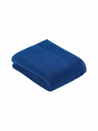 VOSSEN | Toalla de ducha VIENNA STYLE SUPERSOFT 67x140cm Light Grey | dunkelblau